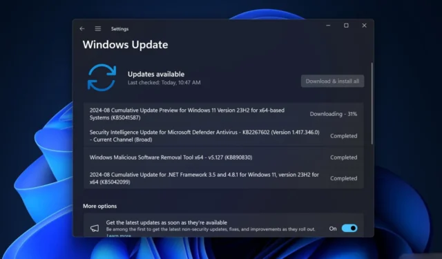 Windows 11 KB5041587 mit Upgrades für Windows Share und Narrator (direkter Download .msu)