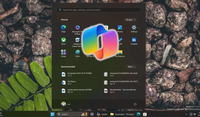 Windows 11: Microsoft quiere integrar Copilot en el menú Inicio