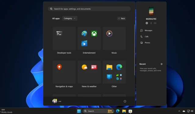 El nuevo diseño del menú Inicio de Windows 11 se parece mucho a los mosaicos dinámicos agrupados