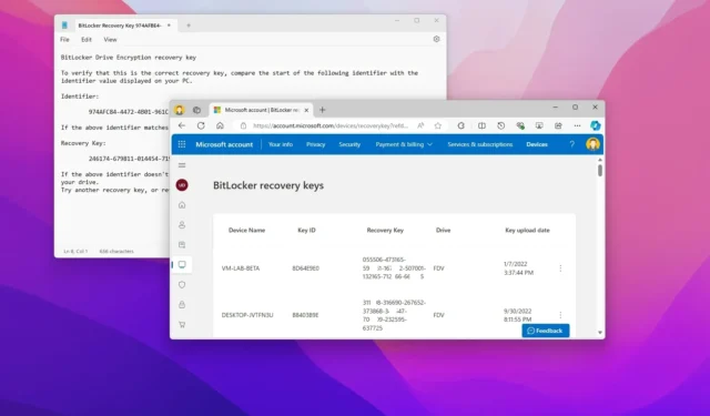 Windows で BitLocker 回復キーを見つける方法