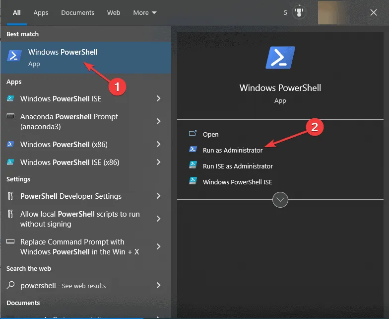 Windows Powershell: desinstale la aplicación de su teléfono en Windows 10