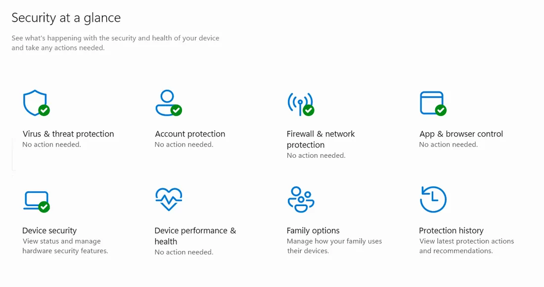 Windows 安全應用程式