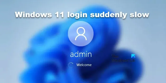 Login do Windows 11 repentinamente lento