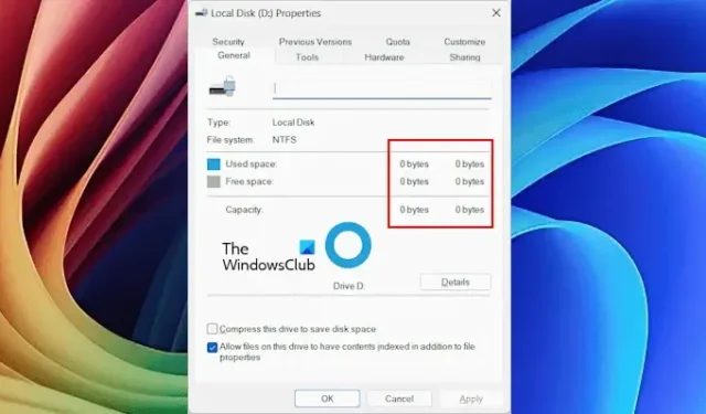 Comment réparer un disque dur corrompu avec 0 espace utilisé et 0 espace libre ?