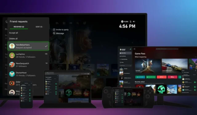 Xbox revive a experiência de amigos e seguidores depois de mais de uma década