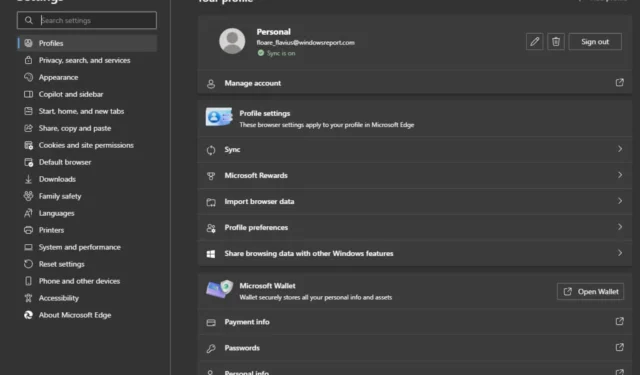 Revamped Microsoft Edge Settings Page for Enhanced User Interface Experience