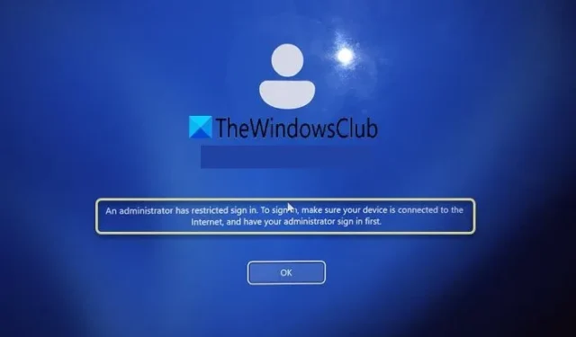 Windows 11 Sign-In Restricted by Administrator: Here’s What You Need to Know