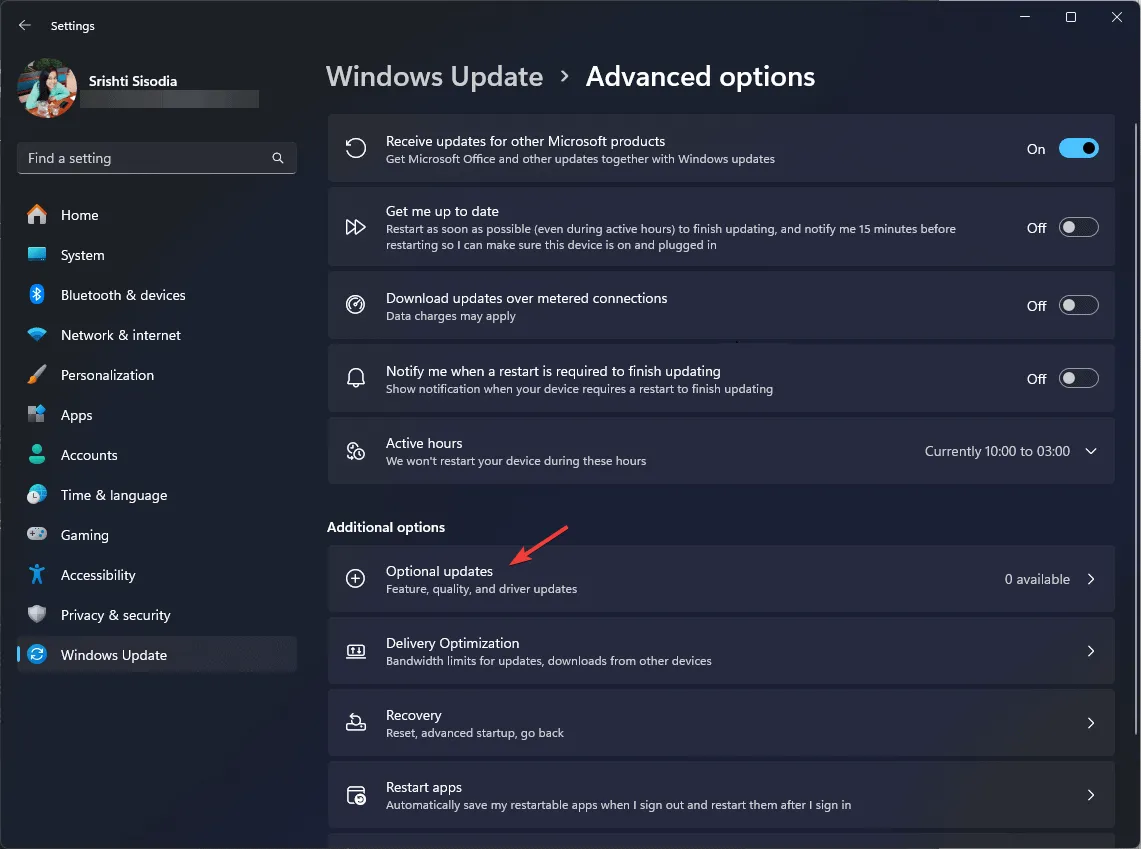 optionele updates - ERROR_DRIVER_PROCESS_TERMINATED