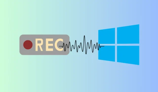 4 modi migliori per registrare l’audio su Windows 11