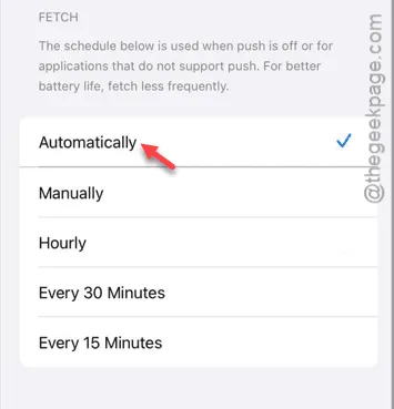 automatic fetch min