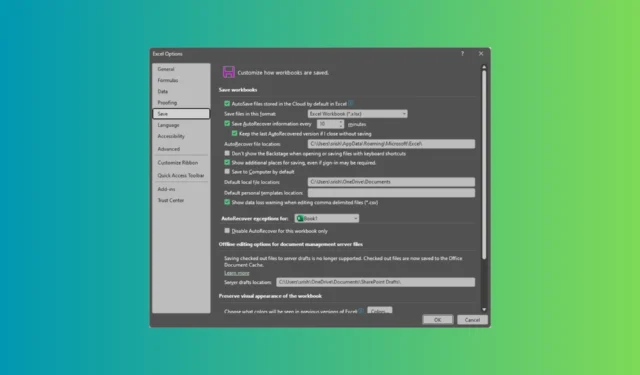 8 Lösungen zur Behebung von Excel AutoSave-Problemen