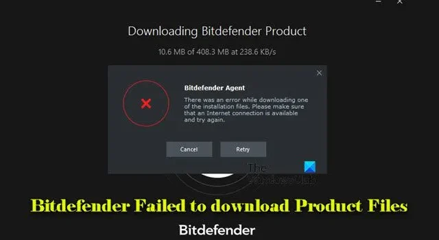 Como corrigir problemas de download de arquivos de produtos Bitdefender no Windows 11