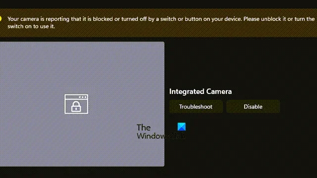 Risoluzione dei problemi di fotocamera bloccata o disattivata in Windows 11