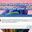 Solución de problemas del error «Windows no puede instalar el controlador de impresión en modo kernel de la impresora»