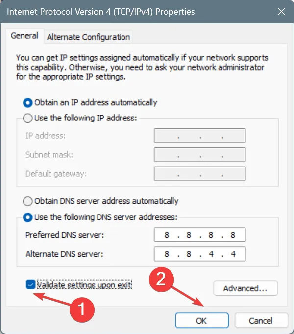 Cambiar DNS para corregir el código de error 4 de Space Marine 2