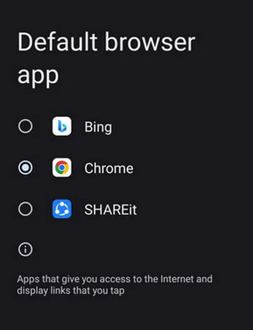 Een standaardbrowser kiezen op Android in Instellingen