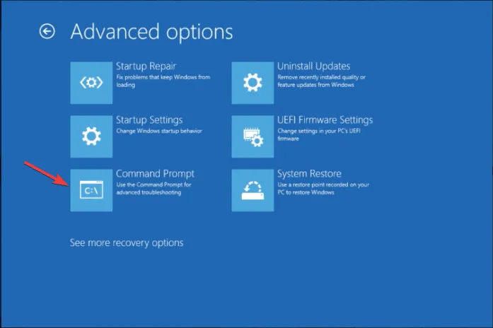 Command Prompt - dism restore health incorrect function