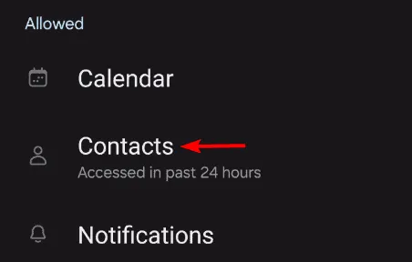 contacten gmail app