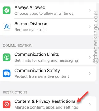 Content and Privacy Restrictions