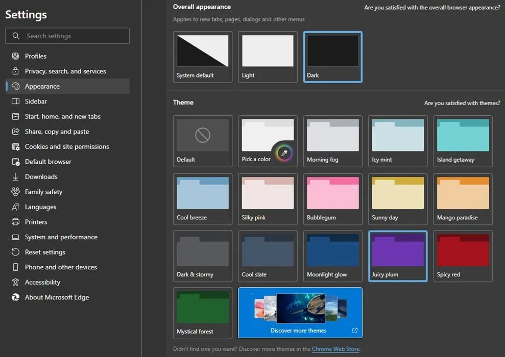 Scegli un tema per personalizzare Microsoft Edge.