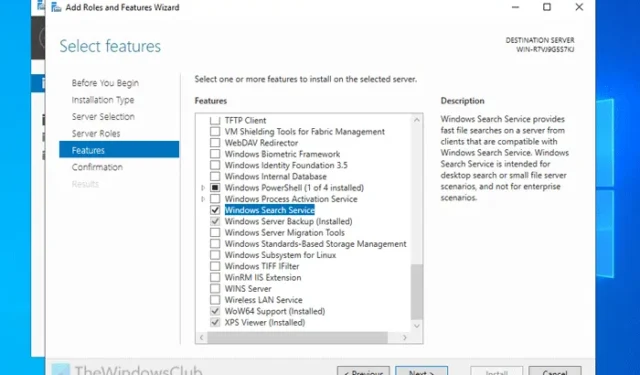 Windows Server で Windows Search サービスを有効または無効にする方法