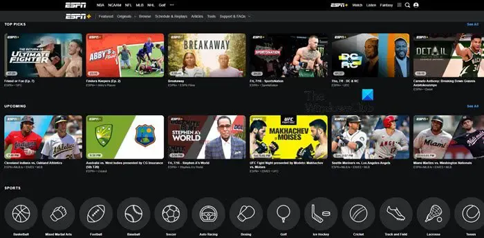 ESPN+ Sportstreaming