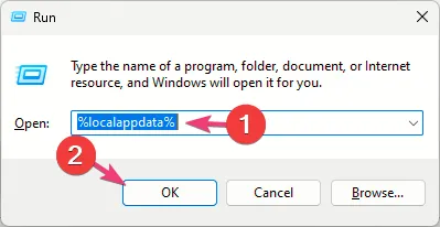 localappdata run dialog