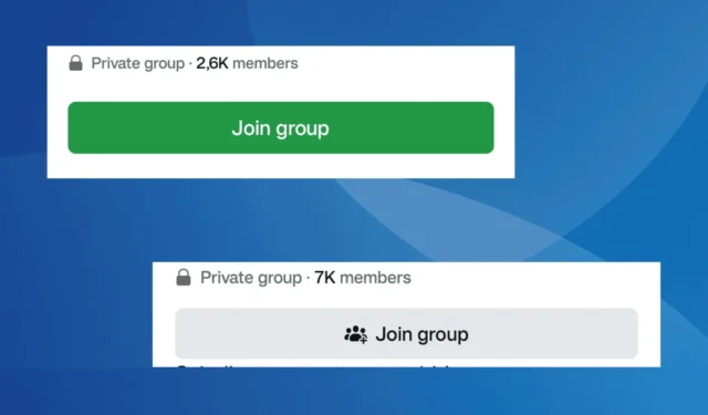 Fix for Missing or Non-Functioning Facebook Join Group Button