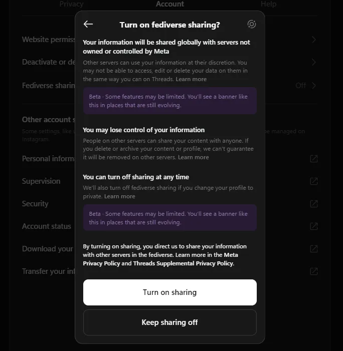 Understanding Fediverse Sharing