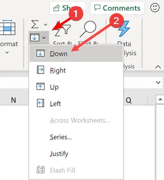 Excel に記入する