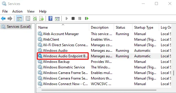 Fix audio problem using Services