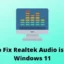 Problemen met Realtek-audio oplossen op Windows 11