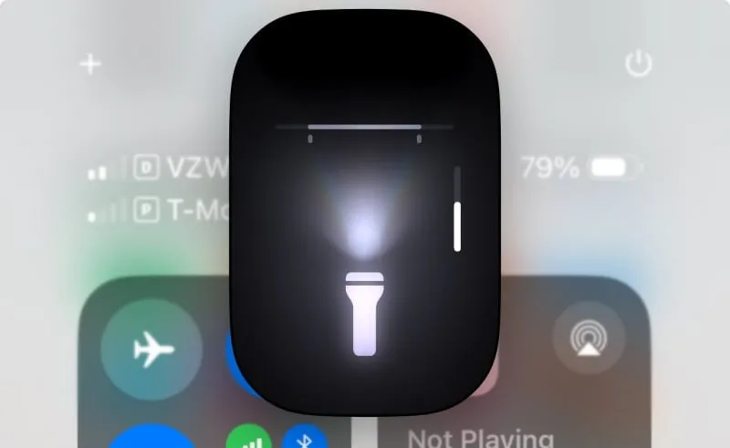 Flashlight Width Adjustment