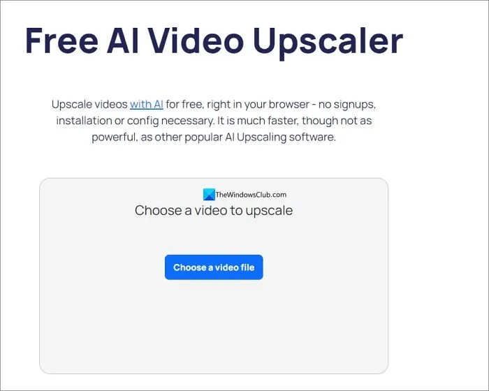 Darmowy AI Video Upscaler