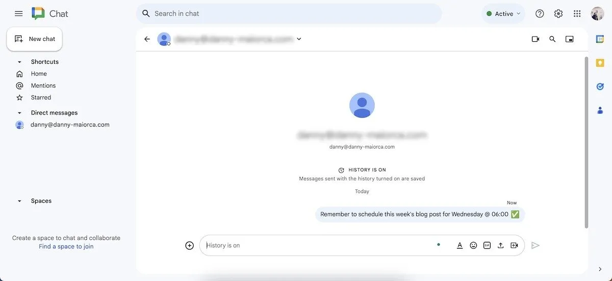 Aplikacja Google Chat