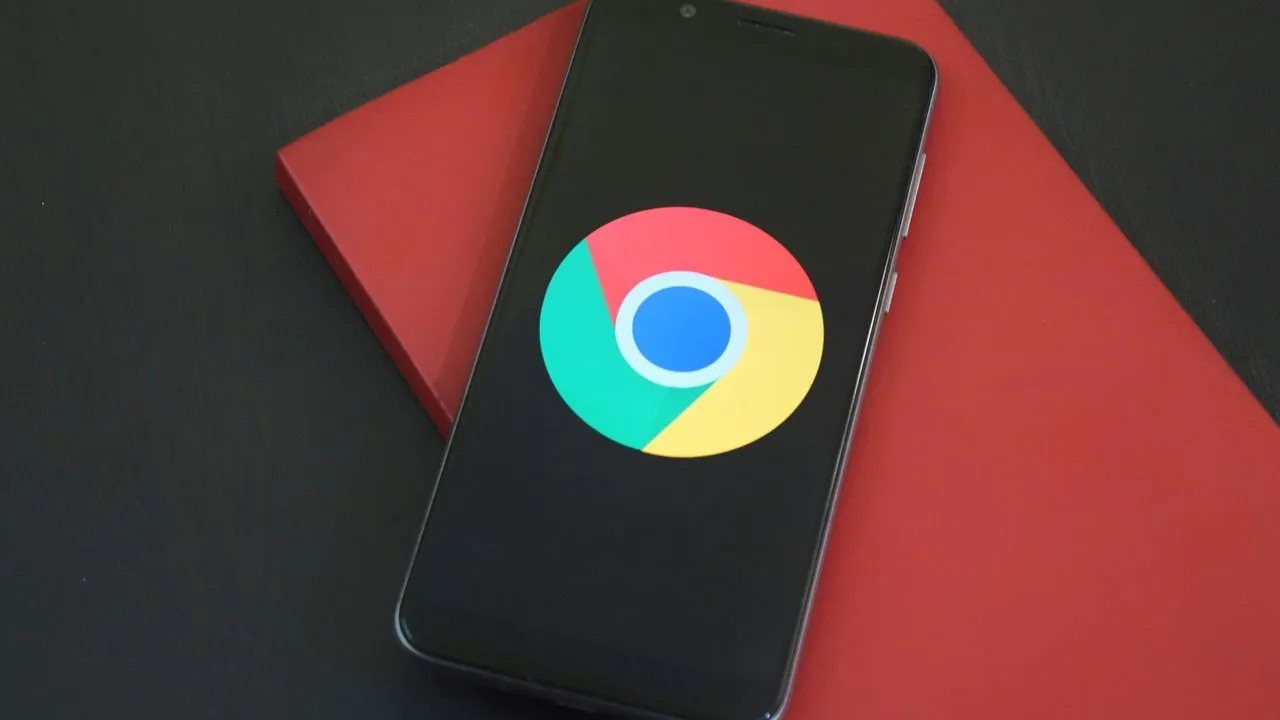 Google Chrome op een telefoon