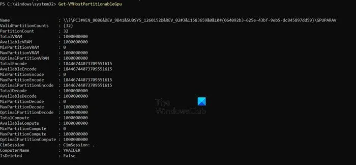 collegare una scheda video fisica a una VM su un host Hyper-V