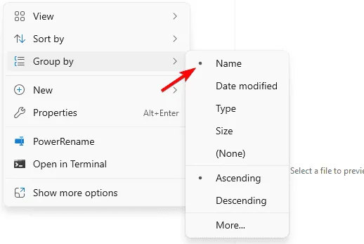 group by date modified