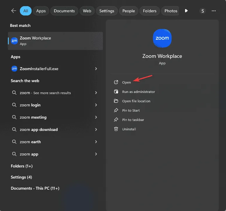 Menú de inicio de Zoom: cómo desenfocar el fondo en Zoom