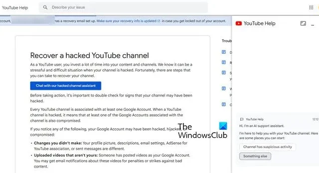 Come recuperare un account YouTube hackerato utilizzando lo strumento AI per il recupero dell’account YouTube