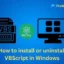 Schritt-für-Schritt-Anleitung zum Installieren oder Deinstallieren von VBScript unter Windows 11