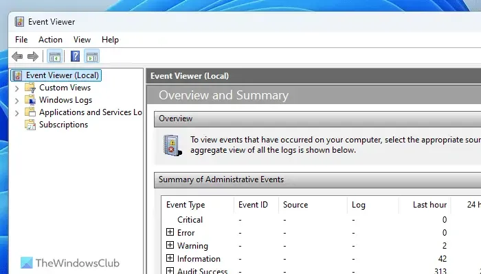 Como usar o Visualizador de Eventos no Windows 11