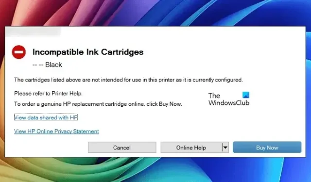 How to Fix Incompatible or Missing Ink Cartridge Error on Windows PC