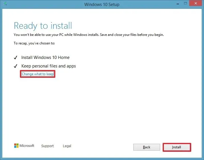 Installazione di Windows 10 su 8.1