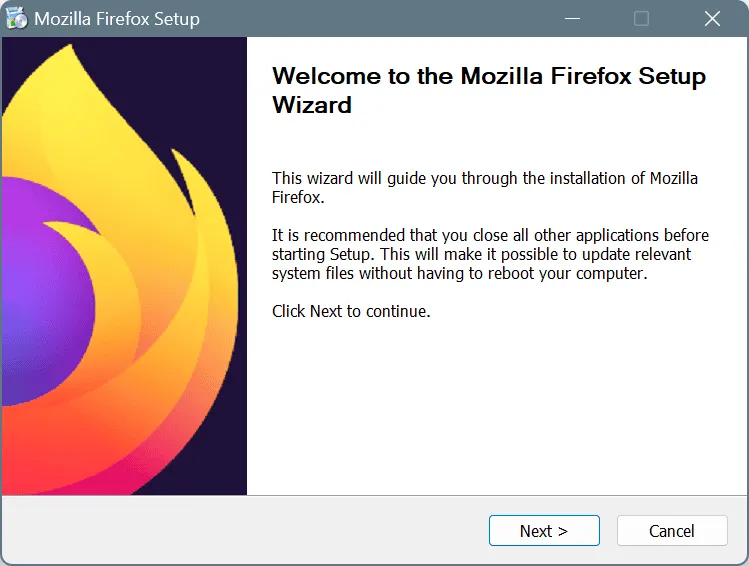 Mozilla Firefox-versie