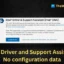 Intel Driver en Support Assistant oplossen: probleem met geen configuratiegegevens