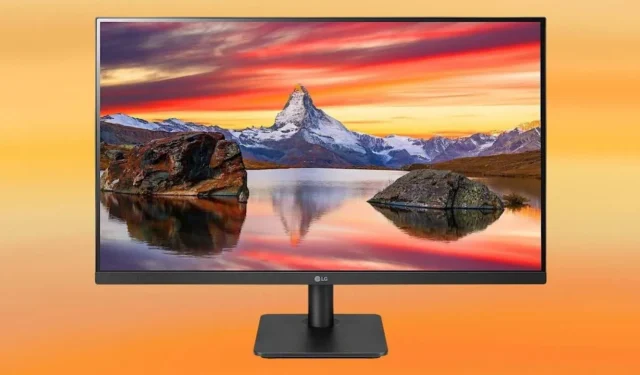 Vergeet dat u naar een scherm kijkt met deze LG-monitor