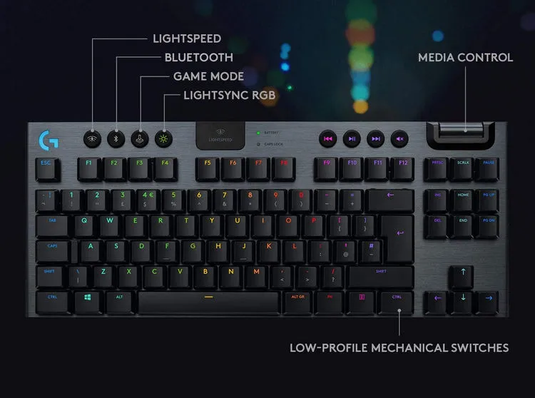 Características del teclado Logitech G915 TKL