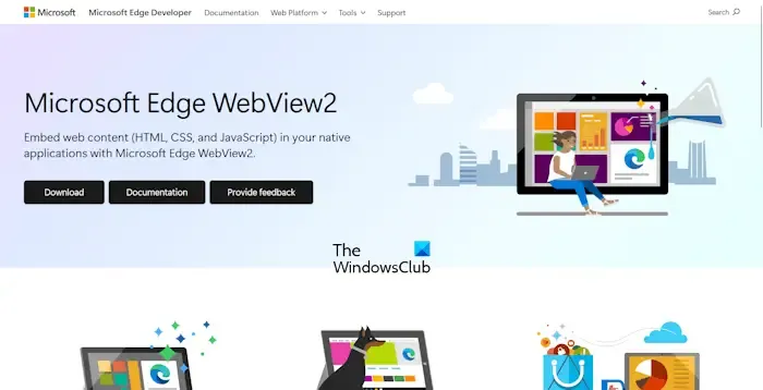 Vista web2 de Microsoft Edge