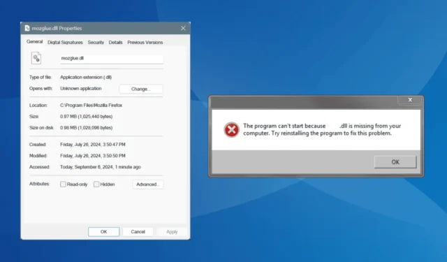 Come correggere l’errore MOZGLUE.dll mancante o non trovato in Firefox: 5 soluzioni efficaci